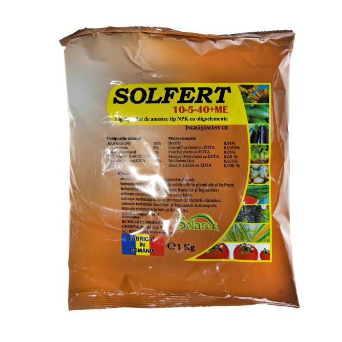 Ingrasamant Solfert 10-5-40 + Me, 20 kg